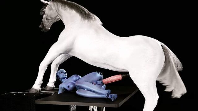 Liara X horse – horse hentai